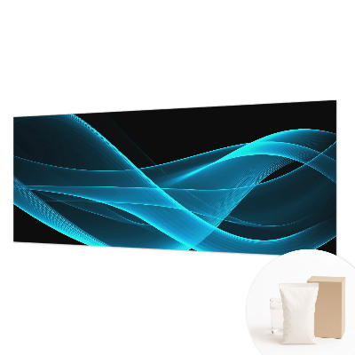 3D fototapet med iøjnefaldende bølger