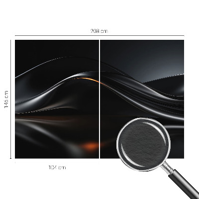 Modern fototapet Metalliske bølger