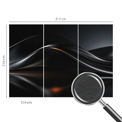 Modern fototapet Metalliske bølger