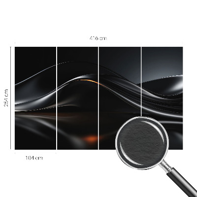 Modern fototapet med metalliske bølger
