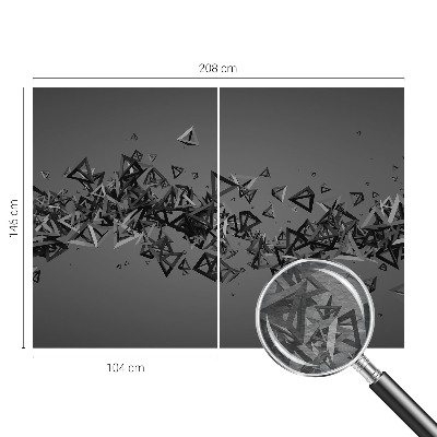 Stor fototapet med geometriske abstraktioner