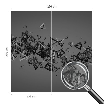 Stor fototapet med geometriske abstraktioner