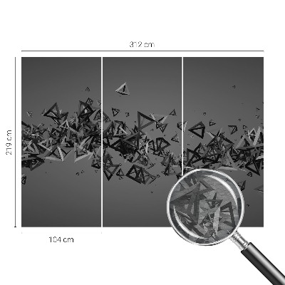 Stor fototapet med geometriske abstraktioner