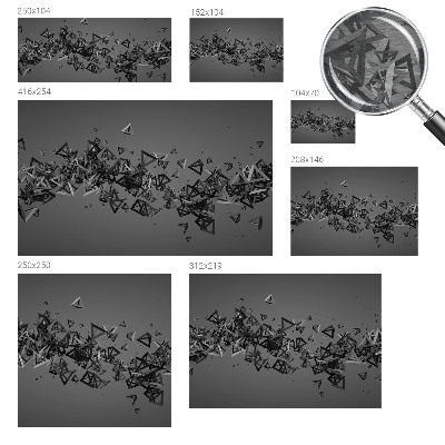 Stor fototapet Geometriske abstraktioner