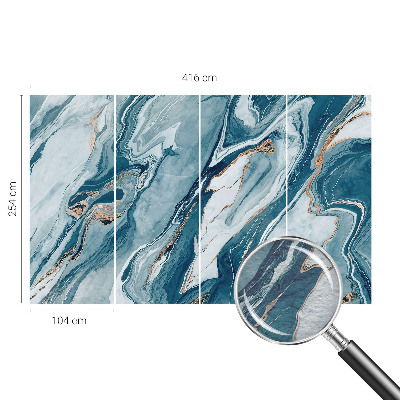 Non-woven fototapet med motiv af mineralsk elegance