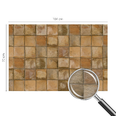 Fototapet stue Rustik mosaik