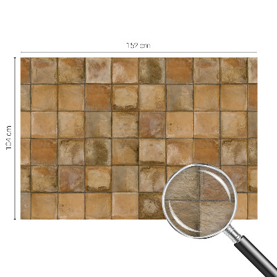 Fototapet stue Rustik mosaik