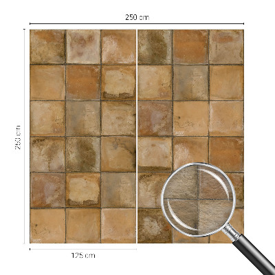 Fototapet stue Rustik mosaik