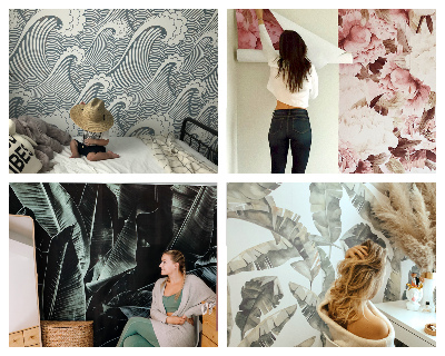 Fototapet stue Rustik mosaik