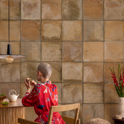 Fototapet stue Rustik mosaik