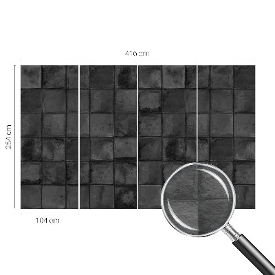 Fototapet børneværelse i grå flise-look