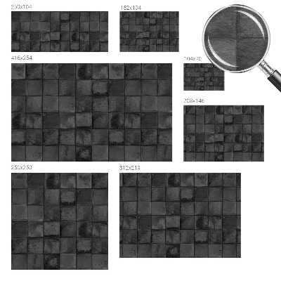 Fototapet børneværelse Grå fliser