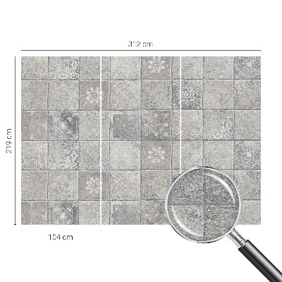 Fotovæg stue Subtile mønstre