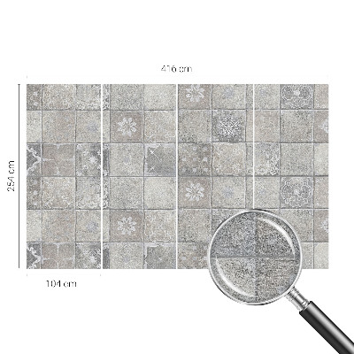 Fotovæg stue Subtile mønstre