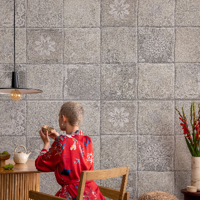 Fotovæg stue Subtile mønstre