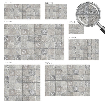 Fotovæg stue Subtile mønstre