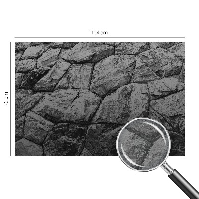 Fotovæg soveværelse Stenteksturer