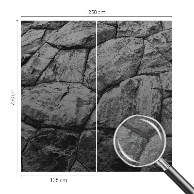 Fotovæg soveværelse Stenteksturer