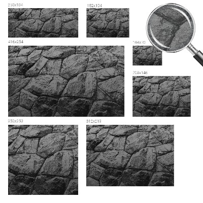 Fotovæg soveværelse Stenteksturer