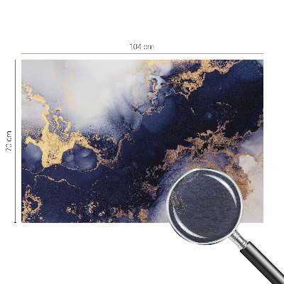 3D fototapet Marineblå bølger
