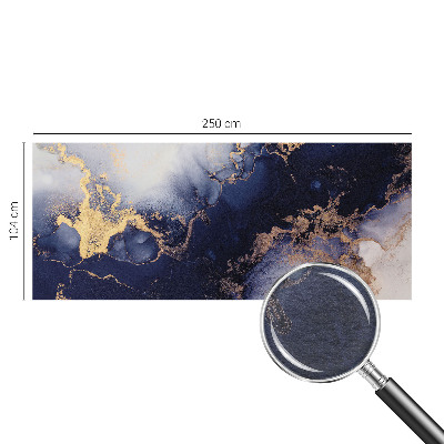 3D fototapet Marineblå bølger