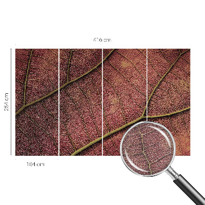 Tapet væg Bladrig tekstur