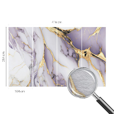 3D fototapet med abstrakt marmormotiv