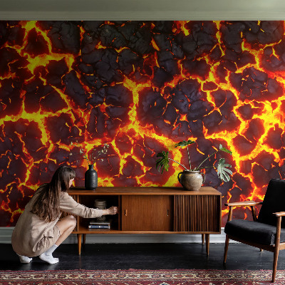 Væg tapet Stærk magma