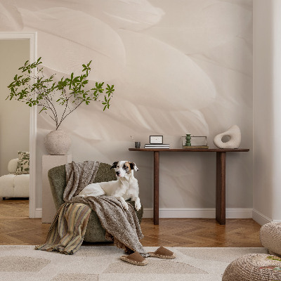 Fototapet stue Æteriske fjer