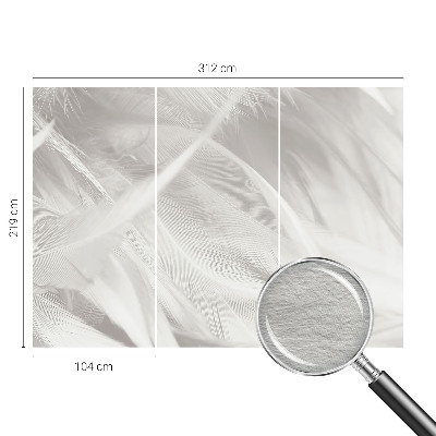 Fototapet soveværelse Subtile fjer