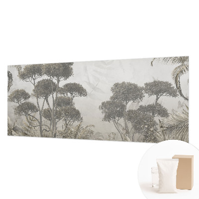 Fotovæg soveværelse med tropisk junglemotiv