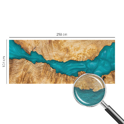 Fotovæg stue Træ og harpiks