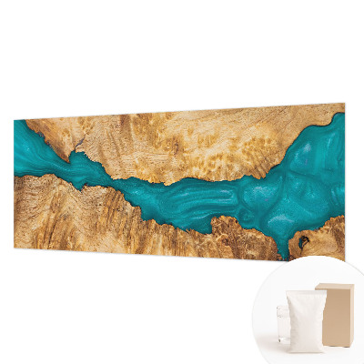 Fotovæg stue Træ og harpiks