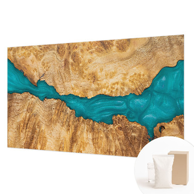 Fotovæg stue Træ og harpiks