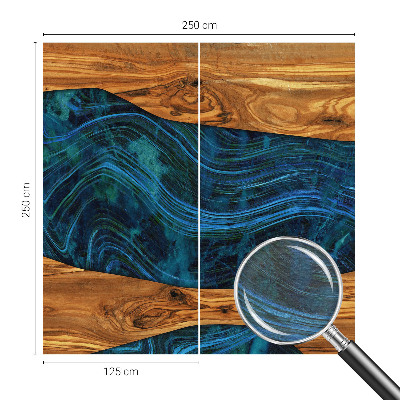 Fototapet efter mål Blåt træ