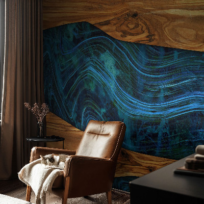 Fototapet efter mål Blåt træ