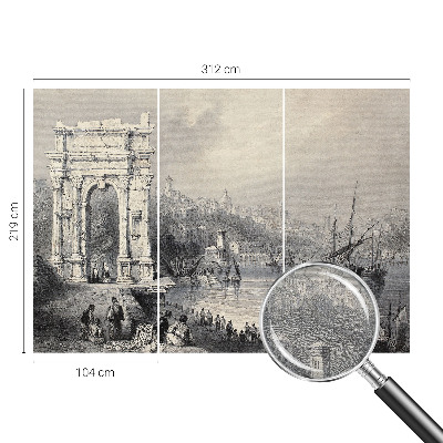 Høj kvalitet fototapet Havlandskab