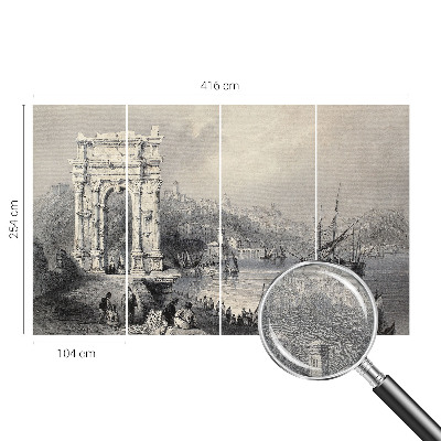 Høj kvalitet fototapet Havlandskab