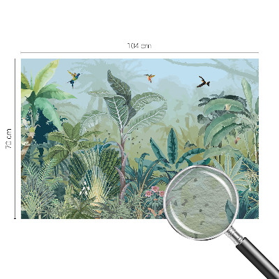 3D fototapet med tropisk naturmotiv