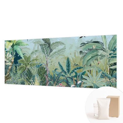 3D fototapet med tropisk naturmotiv