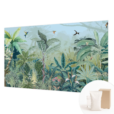 3D fototapet med tropisk naturmotiv