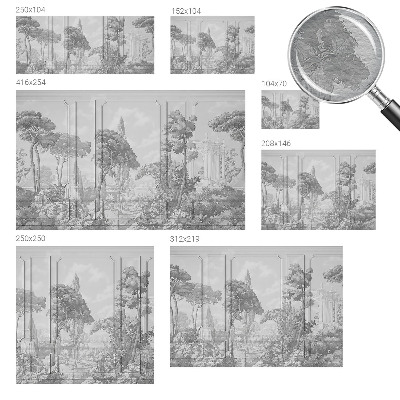 Non-woven fototapet med atmosfærisk naturmotiv