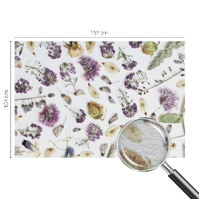 Fotovæg stue Tørrede blomster