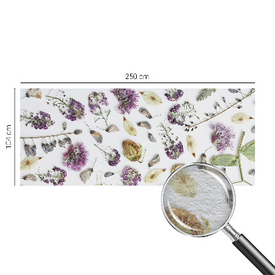 Fotovæg stue Tørrede blomster