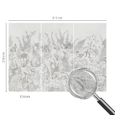 Fototapet på mål Skovdyr