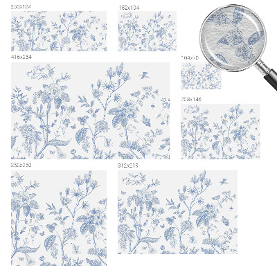 Høj kvalitet fototapet Blomstermønster