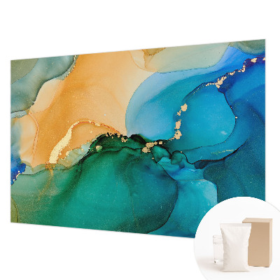 Foto tapet Farverige bølger