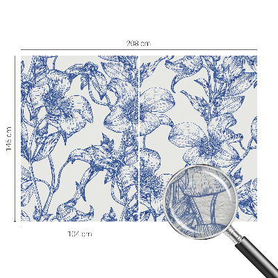 3D fototapet Blomstergrene