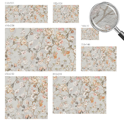 Non-woven fototapet Romantisk mønster