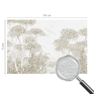 Fototapet efter mål med tropisk vegetation